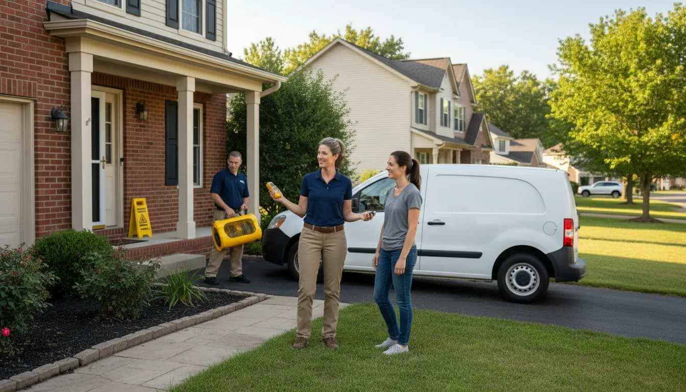 Water restoration image for Water Damage & Restoration Services in Campbellton, TX